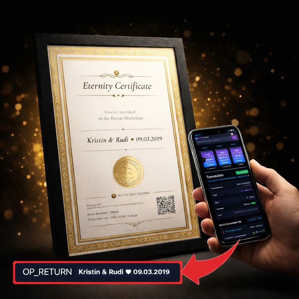 BTC Eternity Certificate